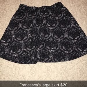 Francesca’s skirts